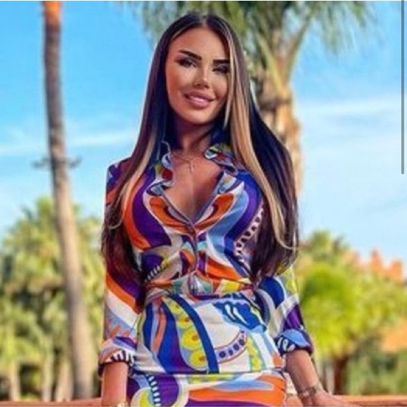 LAST ONE ❗️NWT ZARA BLOGGER FAVE GEOMETRIC BLOUSE - Picture 2 of 12